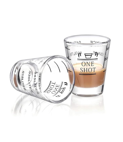 Bean Bliss Shot Glass – Perfect for Coffee Lovers, Unique Espresso & Shot Glass, Stylish & Fun Design for Home Bar, Café or Parties