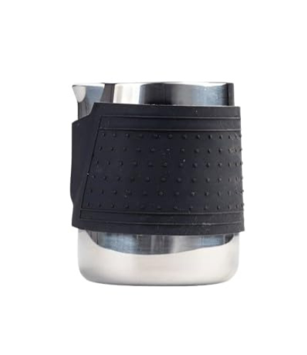 Bean Bliss 600ml / 20 Oz Milk Pitcher with Silicon Heat Insulation Sleeve | Smooth Latte Art | Stainless Steel Milk Pitcher | Premium Barista Tool