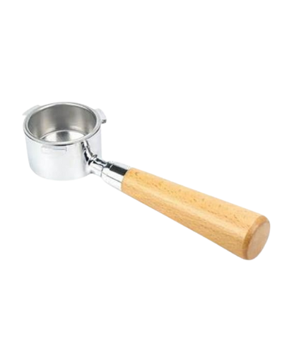 Bean Bliss 51mm Bottomless Portafilter with Wooden Handle for Espresso Machines – Premium Stainless Steel, Perfect for Home & Commercial Use, Enhances Crema & Espresso Quality, Easy to Clean
