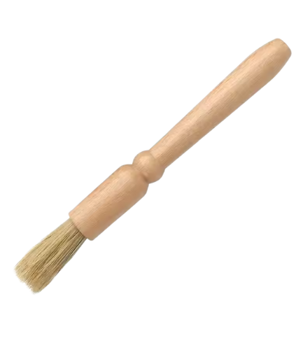 Bean Bliss Espresso Grinder Brush – Natural Bristles with Heavy-Duty Wooden Handle for Coffee Grinder & Machine Cleaning