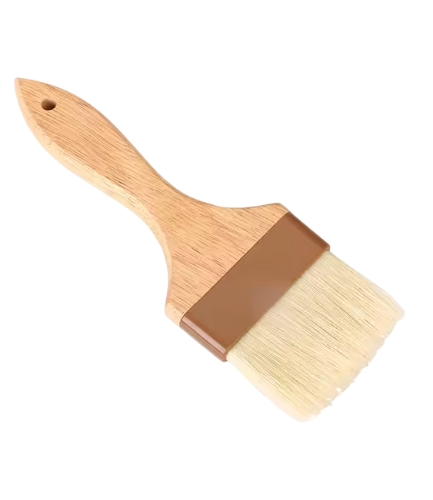 Bean Bliss 3" Wide Coffee Grinder Cleaning Brush – Natural Bristles with Wooden Handle for Efficient Espresso Equipment Maintenance