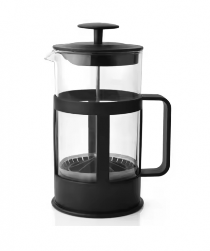 Bean Bliss French Press Coffee Maker – 350ml Lightweight & Durable Plastic Body for Smooth, Flavorful Brewing