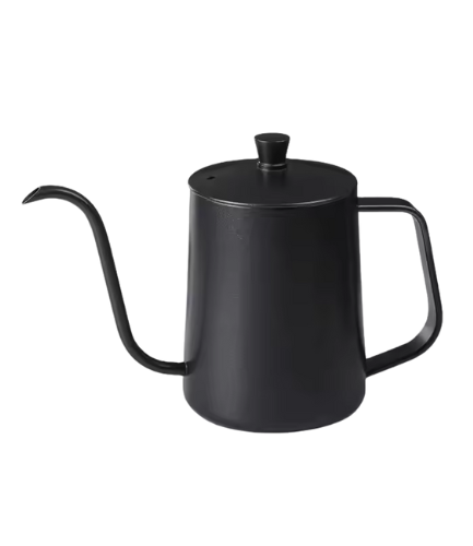 Bean Bliss 600ml Stainless Steel Pour-Over Kettle with Lid – Precision Gooseneck Spout