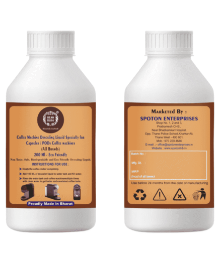 Bean Bliss Eco-Friendly Descaling Liquid for Capsule-Based Coffee Machines | 200ml | Powerful Descaling Solution for All Machines | Prevents Malfunctions | Ensures Peak Performance