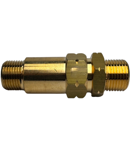 One-Way Check Valve – 3/8" Male to 3/8" Male Threaded Fittings