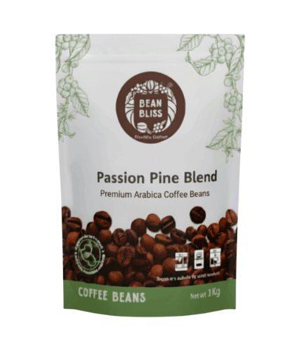 Bean Bliss Passion Pine Blend Pack of 1kg – Vibrant, Fruity, Indulgent