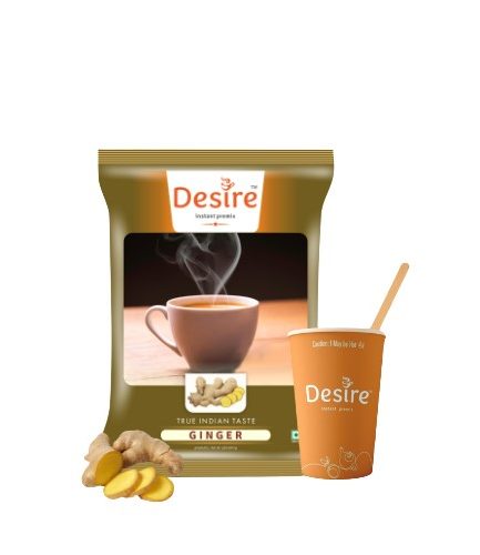 Desire Ginger Tea Premix Pack of 1kg - Instant Tea with a Zesty Ginger Kick