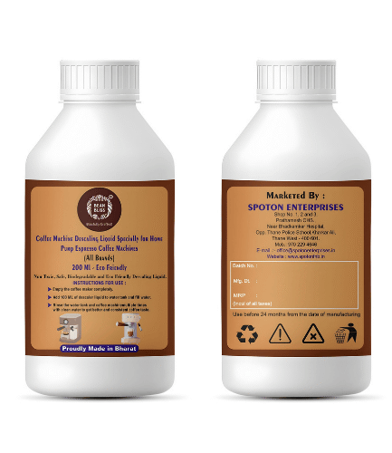 Bean Bliss Eco-Friendly Descaling Liquid for Pump Espresso Coffee Machines 200ml | Powerful Descaling Solution for All Machines | Prevents Malfunctions | Ensures Peak Performance