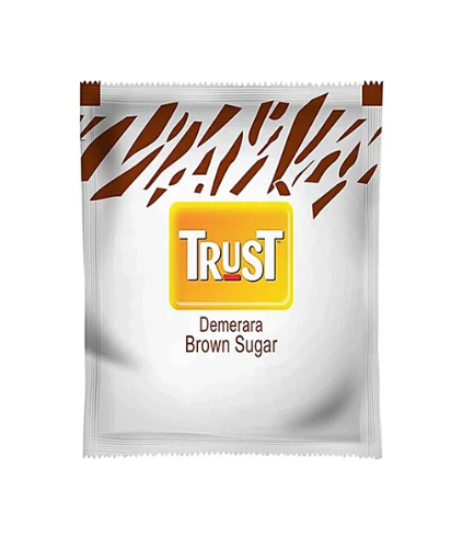 Uttam/Trust Brown Sugar Sachets Pack of 200pcs – Perfect for Coffee & Tea