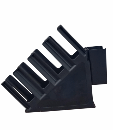 Bean Bliss Heavy-Duty Black Cup Holder | 4-Grid Slanted Design + 1 Extra Slot | Premium ABS Fiber | Durable Commercial Countertop Dispenser for Café, Restaurant, Office, Coffee Shop