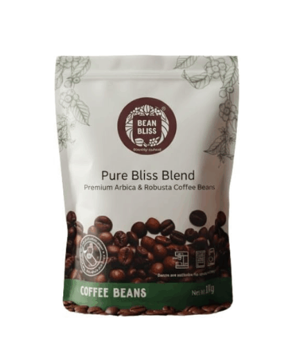 BEAN BLISS® Pure Bliss Coffee Beans Blend – Premium Arabica & Robusta Whole Roasted Beans – Fresh Aromatic Flavor – 1kg Pack – Ideal for Espresso, French Press, Cold Brew & Filter Coffee